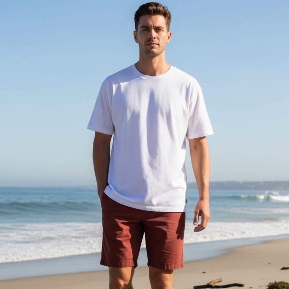 7Diamonds Performance Existence‎ Shorts Mens 30 Burgundy STS-1121 Hybrid Chino